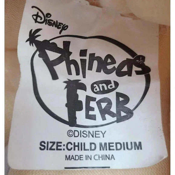 Disney Phineas And Ferb Children's Size Medium Ferb Costume Green Purple Yellow - Picture 7 of 7